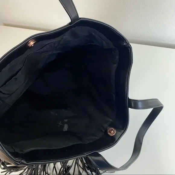 Victoria’s Secret Black Fringe Tote Bag - Picture 5 of 5